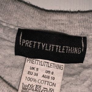 Grey PrettyLittleThing Top